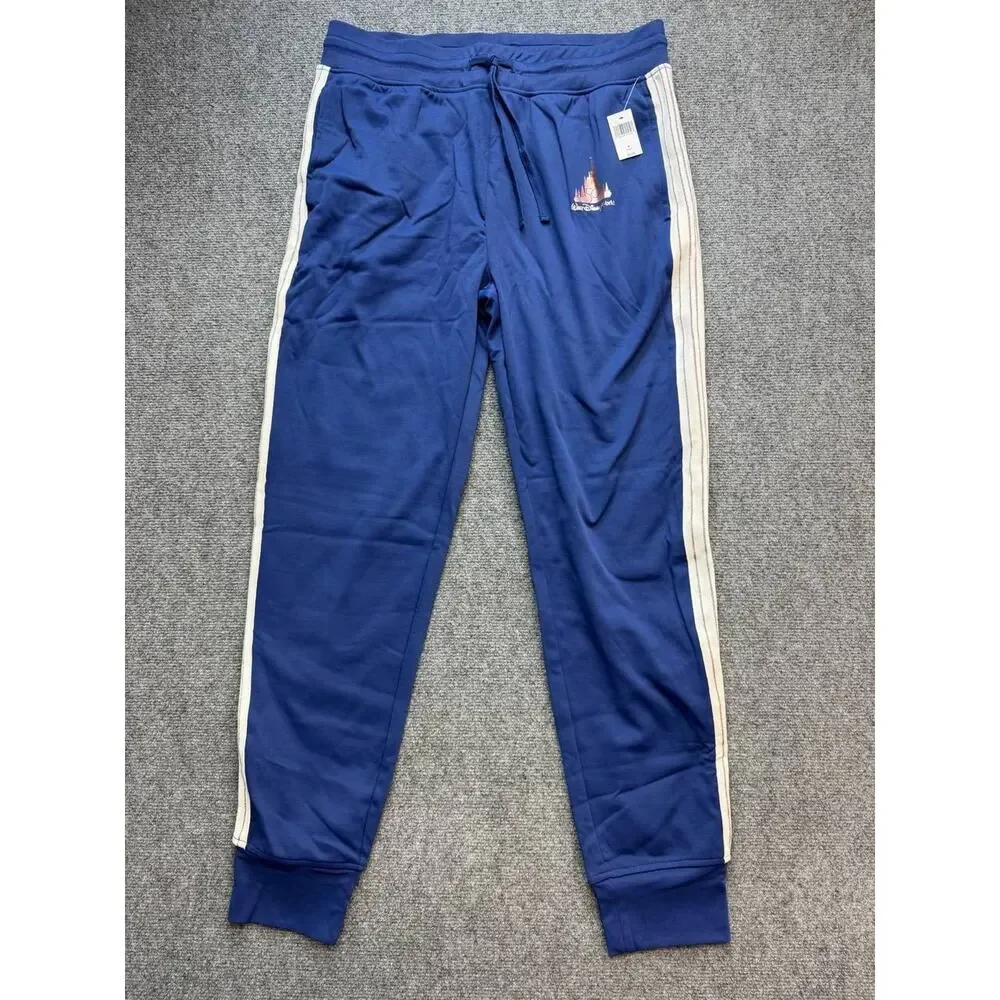 Disney Parks Women's Blue Track Suit Set Jacket L Pants M New Tags